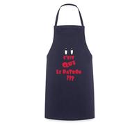 Spreadshirt C'est Qui Le Patron Phrase Drôle Autorité Tablier Cuisine, taille unique, marine