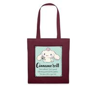 Spreadshirt Cinnamoroll Don't Overthink It. Just Be Yourself Tote Bag, taille unique, bordeaux