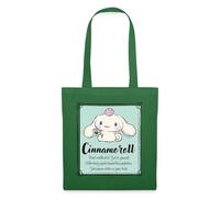 Spreadshirt Cinnamoroll Don't Overthink It. Just Be Yourself Tote Bag, taille unique, vert sapin