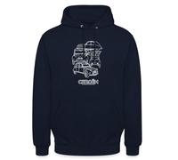 Spreadshirt Citroën 2 CV Dedeuche Vintage Sweat À Capuche Unisexe, M, Marine