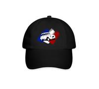 Spreadshirt Citroën 2CV Drapeau France Dedeuche Casquette Classique, Taille Unique, Noir/Noir