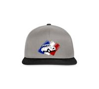 Spreadshirt Citroën 2CV Drapeau France Dedeuche Casquette Snapback, Taille Unique, Gris Graphite/Noir