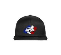 Spreadshirt Citroën 2CV Drapeau France Dedeuche Casquette Snapback, Taille Unique, Noir/Noir