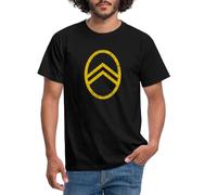 Spreadshirt Citroën Logo Jaune T-Shirt Homme, XXL, Noir