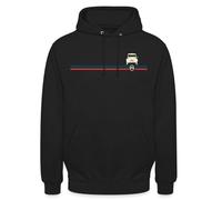 Spreadshirt Citroën Logo Stripes 2CV Sweat À Capuche Unisexe, M, Noir
