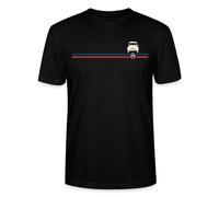 Spreadshirt Citroën Logo Stripes 2CV T-Shirt Bio Homme, L, Noir