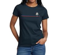 Spreadshirt Citroën Logo Stripes 2CV T Shirt Femme, M, Marine