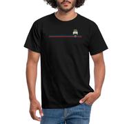 Spreadshirt Citroën Logo Stripes 2CV T-Shirt Homme, M, Noir