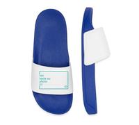 Spreadshirt Claquettes Homme Personnalisables avec Photo ou Texte Tongs Pantoufles Personnalisés, 45, bleu roi