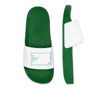 Spreadshirt Claquettes Personnalisables Texte ou Photo Pantoufles Personalisée Claquettes Femme Piscine, 41, vert foncé