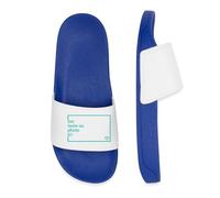 Spreadshirt Claquettes Personnalisables Texte ou Photo Pantoufles Personalisée Claquettes Femme Piscine, 42, bleu roi