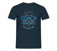 Spreadshirt Coach Formidable Je Gère Idée Cadeau Humour T Shirt Homme, M, Marine