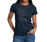 Spreadshirt Code Cadeau Développeur Programmation Cadeau Geek IT Coding T Shirt Femme, S, Marine