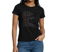 Spreadshirt Code Cadeau Développeur Programmation Cadeau Geek IT Coding T Shirt Femme, XXL, Noir