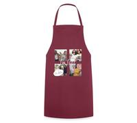 Spreadshirt Collage Photo Personnalisé Avec Vos Textes Et Photos Tablier Personnalisé Tablier Cuisine, taille unique, bordeaux