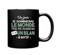 Spreadshirt Comptable Comptabilité Calcul Métier Cadeau Humour Mug Tasse, taille unique, noir
