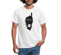 Spreadshirt Corse Île De Beauté Corsica T-Shirt Homme, S, Blanc