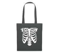 Spreadshirt Costume Squelette Halloween Effrayant et Unique Tote Bag, taille unique, gris graphite