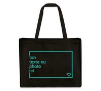 Spreadshirt Créez Votre Cabas Personnalisé avec Texte ou Photo Imprimée Sac Cabas recyclé Stanley/Stella, taille unique, noir