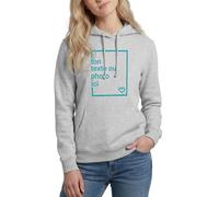 Spreadshirt Créez Votre Propre Pull À Capuche Personnalisé avec Texte ou Photo Imprimée Sweat À Capuche Femme, XL, Gris Clair chiné