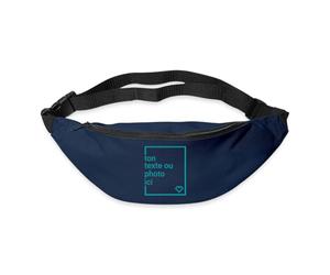 Spreadshirt Créez Votre Propre Sac Banane Personnalisé avec Texte ou Photo Imprimée Sac Banane, Taille Unique, Marine
