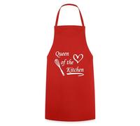 Spreadshirt Cuisiner Queen of the Kitchen Tablier Cuisine, taille unique, rouge