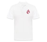 Spreadshirt Cœur Vendéen Vendée Polo Homme, L, Blanc