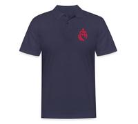 Spreadshirt Cœur Vendéen Vendée Polo Homme, XL, Bleu Marine
