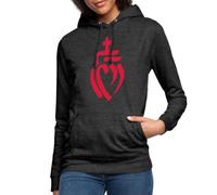 Spreadshirt Cœur Vendéen Vendée Sweat À Capuche Femme, L, Charbon