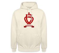 Spreadshirt Cœur Vendéen Vendée Symbole Cadeau Vendéen Sweat À Capuche Unisexe, L, Vanille