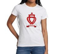Spreadshirt Cœur Vendéen Vendée Symbole Cadeau Vendéen T Shirt Femme, L, Blanc