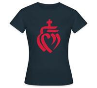 Spreadshirt Cœur Vendéen Vendée T Shirt Femme, M, Marine