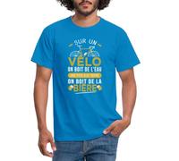 Spreadshirt Cycliste Vélo Humour Passion Velo Citation Drôle T-Shirt Homme, L, Bleu Royal