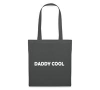 Spreadshirt Daddy Cool Blanc Cadeau Papa Fête des Pères Tote Bag, Taille Unique, Gris Graphite