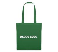 Spreadshirt Daddy Cool Blanc Cadeau Papa Fête des Pères Tote Bag, Taille Unique, Vert Sapin