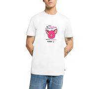 Spreadshirt dans Le Cochon Tout Est Bon Expression Drôle T Shirt Homme Premium, L, Blanc