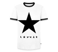 Spreadshirt David Bowie Blackstar Album Cover T Shirt Homme Contrasté