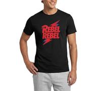 Spreadshirt David Bowie Rebel Rebel avec Flash T Shirt Homme