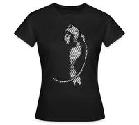 Spreadshirt DC Comics Batman Catwoman Ombre T Shirt Femme, L, Noir