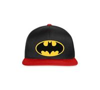 Spreadshirt DC Comics Batman Logo Classique Bruce Wayne Casquette Snapback, Taille Unique, Noir/Rouge
