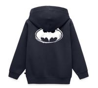Spreadshirt DC Comics Batman Logo Crayonné Dark Knight Sweat À Capuche Enfant Premium, 110/116 (4 Ans), Bleu Marine