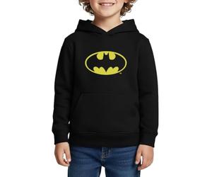 Spreadshirt DC Comics Batman Logo en Or Sweat À Capuche Enfant Premium