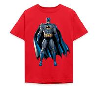 Spreadshirt DC Comics Batman Pose Licence Officielle T Shirt Enfant, 98/104 (3-4 Ans), Rouge
