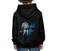 Spreadshirt DC Comics Batman Rétro Armé Pose Pull À Capuche Premium Enfant, 98/104 (3-4 Ans), Charbon
