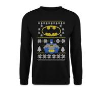 Spreadshirt DC Comics Batman Ugly Christmas Noël Sweat Unisexe, M, Noir