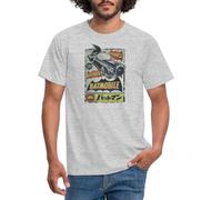 Spreadshirt DC Comics Originals Batman en Japonais T Shirt Homme, XXL, Gris chiné