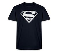 Spreadshirt DC Comics Originals Superman Logo T-Shirt Premium Homme, M, Bleu Marine