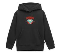 Spreadshirt DC Comics Supergirl Logo Problem Solver Sweat À Capuche Enfant Premium, 98/104 (2 Ans), Noir