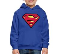 Spreadshirt DC Comics Superman Logo Classique Pull À Capuche Premium Enfant, 98/104 (3-4 Ans), Bleu Royal