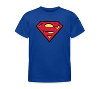 Spreadshirt DC Comics Superman Logo Classique T-Shirt Enfant, 122/128 (7-8 Ans), Bleu Royal